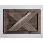 Farmhouse Deluxe 27 in. W x 14.5 in. H, 37 in. Dia, Weathered Gray Decorative Christmas Tree Box Collar