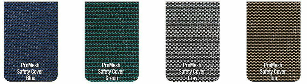 gli promesh rectangle swimming pool safety covers w/ wood anchors (choose color)