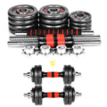 Adjustable Weights Dumbbells Set, Weights Set with Connecting Rod 30KG/66LB
