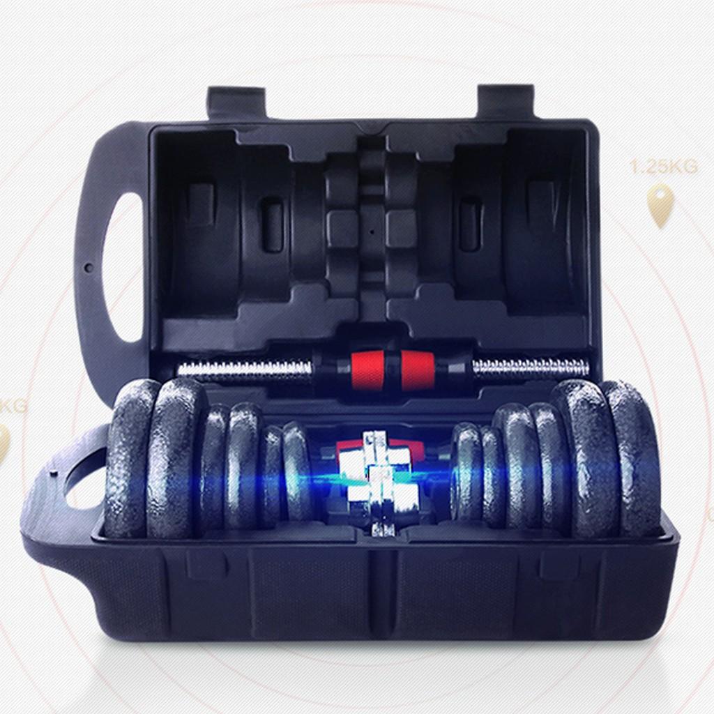 Adjustable Weights Dumbbells Set, Weights Set with Connecting Rod 30KG/66LB