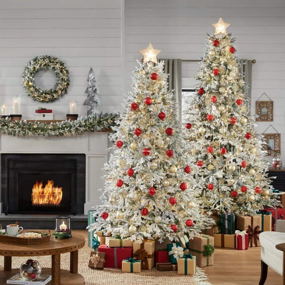 7.5 ft Kenwood Fraser Flocked Christmas Tree