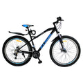 Bikes 29 In. Mountain Bike for Adults, 21 Speed Suspension Mountain Bicycle, Dual Disc Brake Aluminum Frame Cross-Country Bikes for Men and Women Black