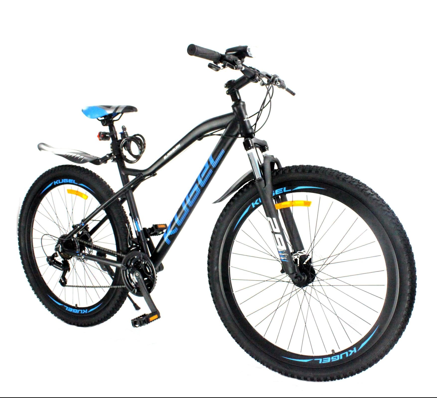 Bikes 29 In. Mountain Bike for Adults, 21 Speed Suspension Mountain Bicycle, Dual Disc Brake Aluminum Frame Cross-Country Bikes for Men and Women Black