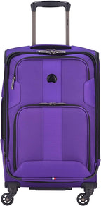 Sky Max 2.0 Softside Expandable Luggage with Spinner Wheels, Purple, Carry-on 21 Inch,40328280508
