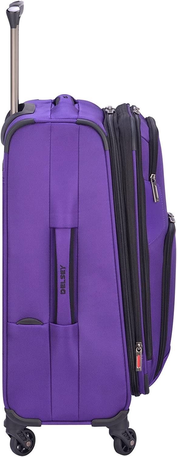 Sky Max 2.0 Softside Expandable Luggage with Spinner Wheels, Purple, Carry-on 21 Inch,40328280508