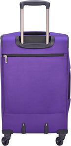 Sky Max 2.0 Softside Expandable Luggage with Spinner Wheels, Purple, Carry-on 21 Inch,40328280508