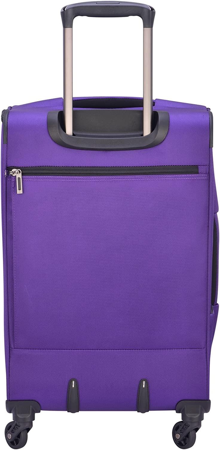 Sky Max 2.0 Softside Expandable Luggage with Spinner Wheels, Purple, Carry-on 21 Inch,40328280508