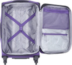 Sky Max 2.0 Softside Expandable Luggage with Spinner Wheels, Purple, Carry-on 21 Inch,40328280508