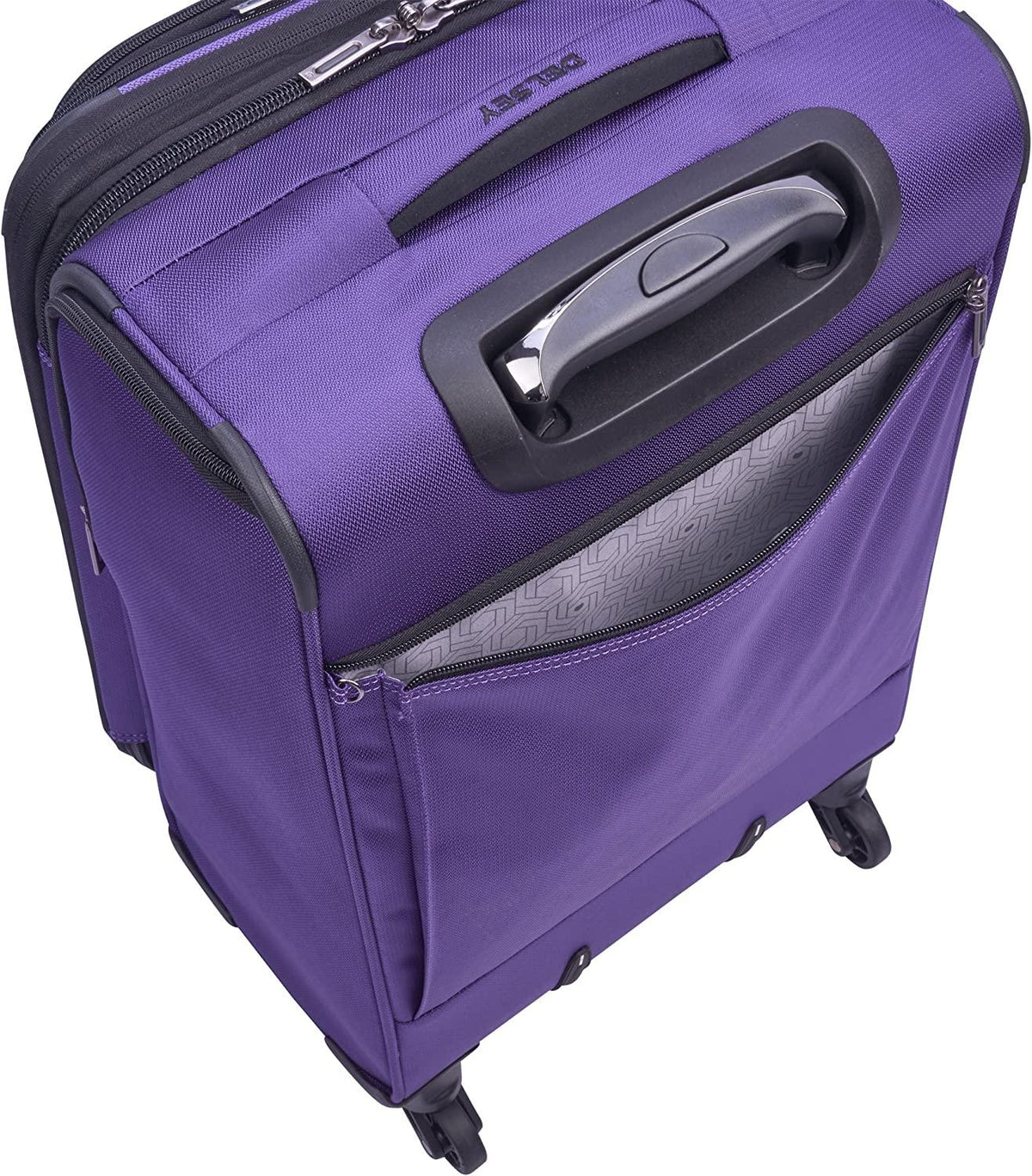 Sky Max 2.0 Softside Expandable Luggage with Spinner Wheels, Purple, Carry-on 21 Inch,40328280508