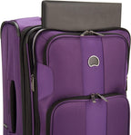 Sky Max 2.0 Softside Expandable Luggage with Spinner Wheels, Purple, Carry-on 21 Inch,40328280508
