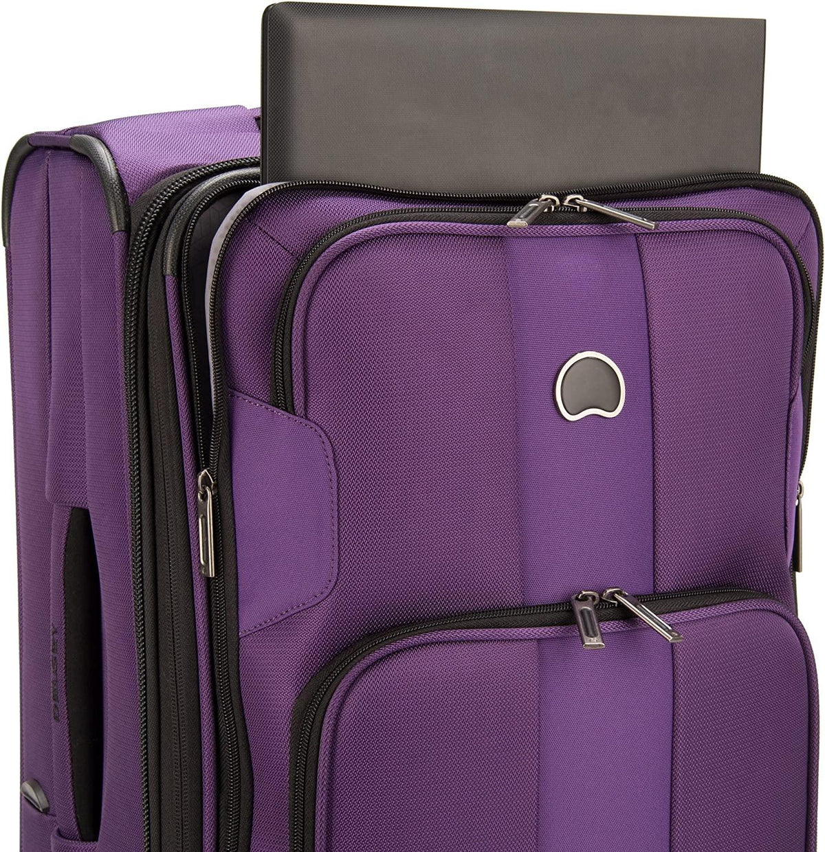 Sky Max 2.0 Softside Expandable Luggage with Spinner Wheels, Purple, Carry-on 21 Inch,40328280508