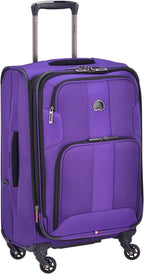 Sky Max 2.0 Softside Expandable Luggage with Spinner Wheels, Purple, Carry-on 21 Inch,40328280508