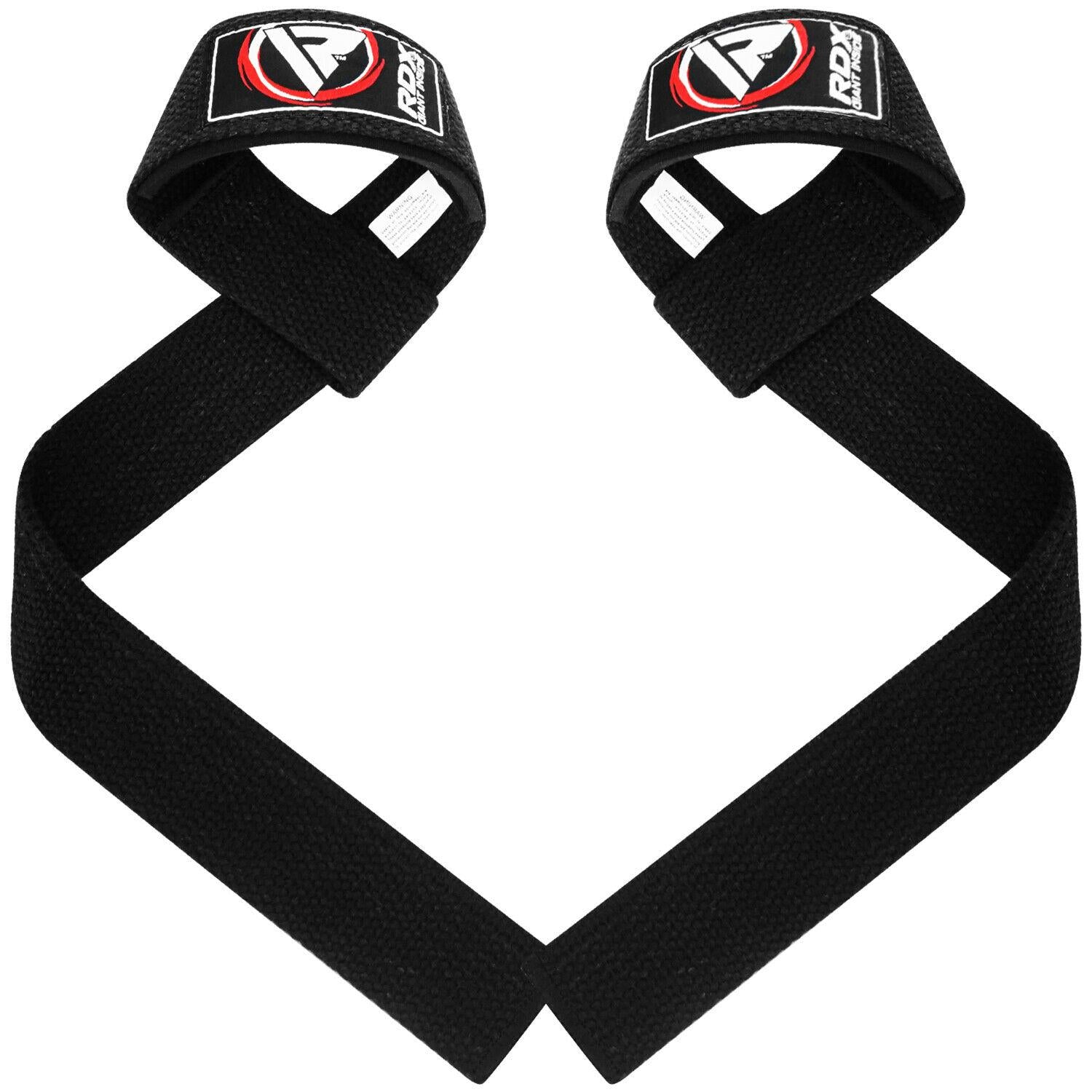 RDX Padded Weight Lifting Bar Training Gym Straps Hand Wrist Support Gloves US