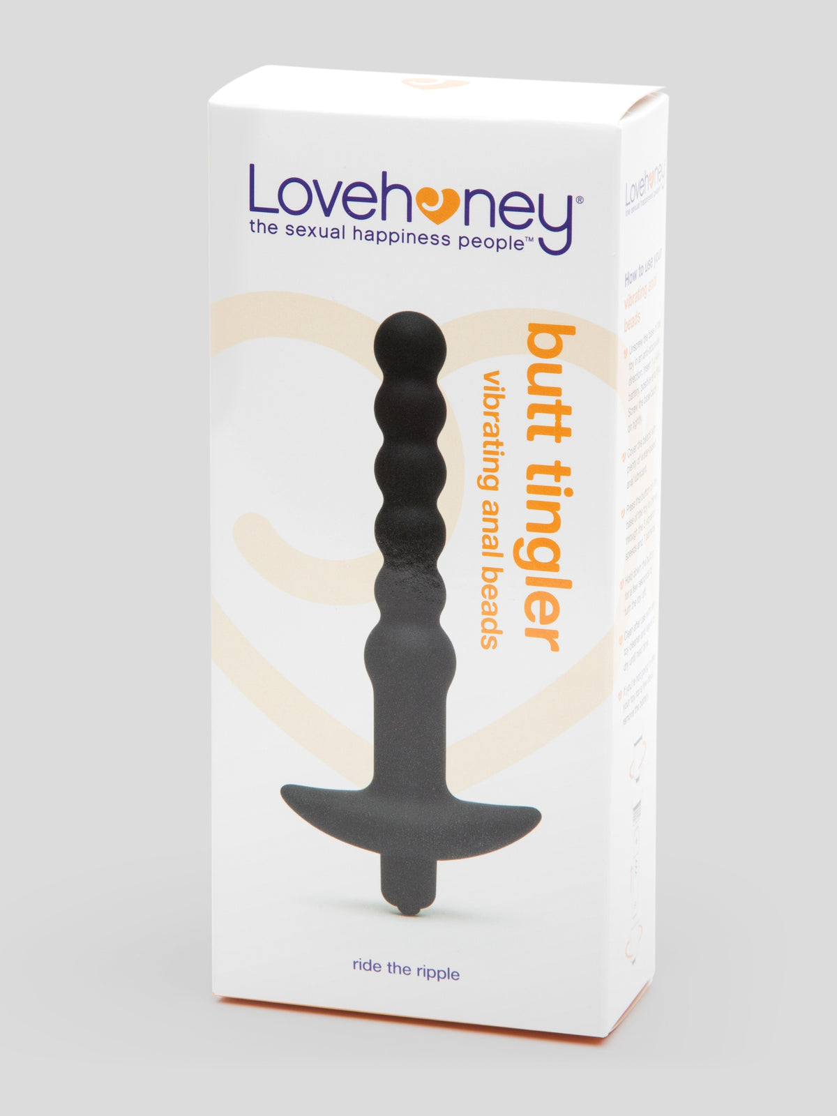 Lovehoney Smooth Mover 10 Function Beaded Anal Vibrator, Black