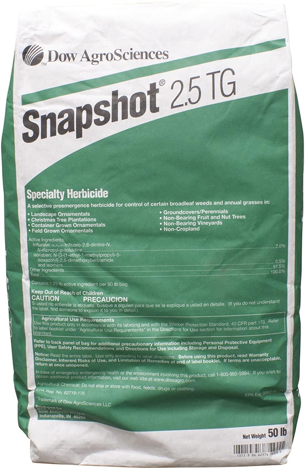 dow snapshot - 50 pound bag - mulch bed weed inhibitor