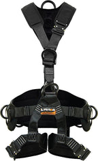 Fusion Climb Tac Rescue Tactical Full Body EVA Padded Heavy Duty Adjustable Zipline Harness 23kN S Black