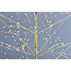 6 ft. Starlit Artificial Christmas Tree Collection, (4 ft. 5 ft., 6 ft.) Silver and Warm White Lights (3-Pack )