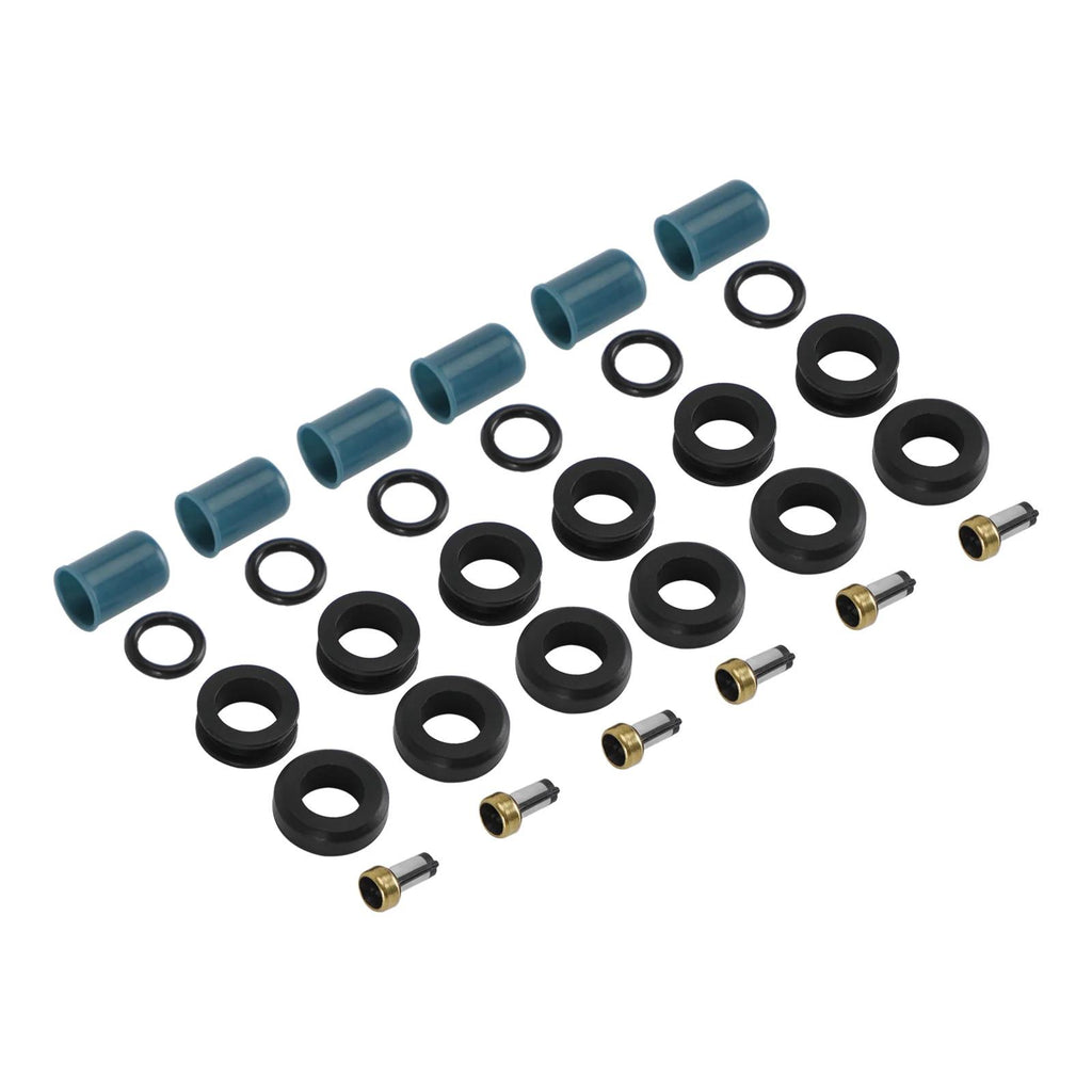Toyota Truck 4 Runner 1988-1995 3.0L 3VZE 6PCS Fuel Injectors Repair Seal Rebuild Kit 23209-65020 23250-65020 195500-5400 Generic