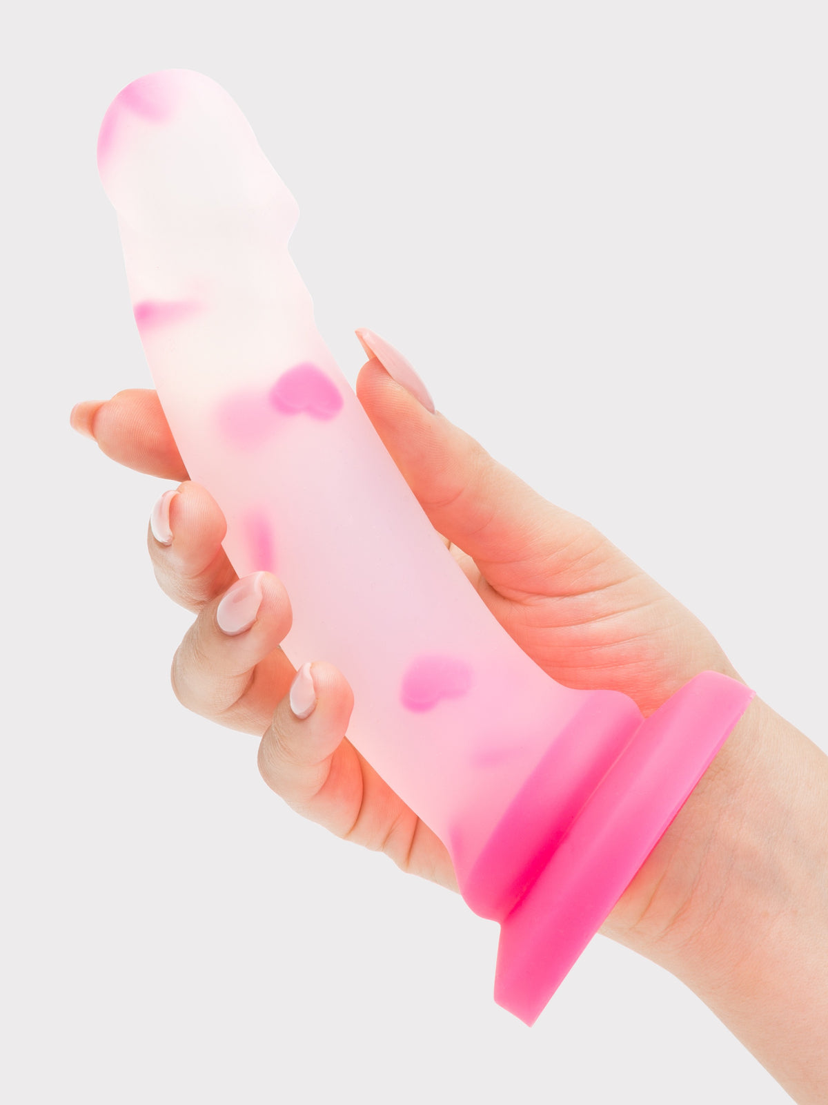 Lovehoney Heart Pounder Silicone Dildo 7 Inch, Pink
