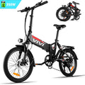 VIVI 350W 20inch Folding Electric Bikes, Urban 7 Speed Electric Commuter Bicycle, Ebike for Adults with 36V Removable 8Ah Lithium Battery, Rear Shock Absorber&amp;LEDHeadlight