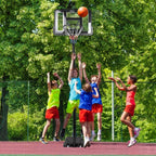 Portable 10ft Basketball Backboard Hoop &amp; Goal Net Set Professional Outdoor Basketball Stand Equipment with Wheels for Adults and Children,Adjustable High 2.3M-3.05M
