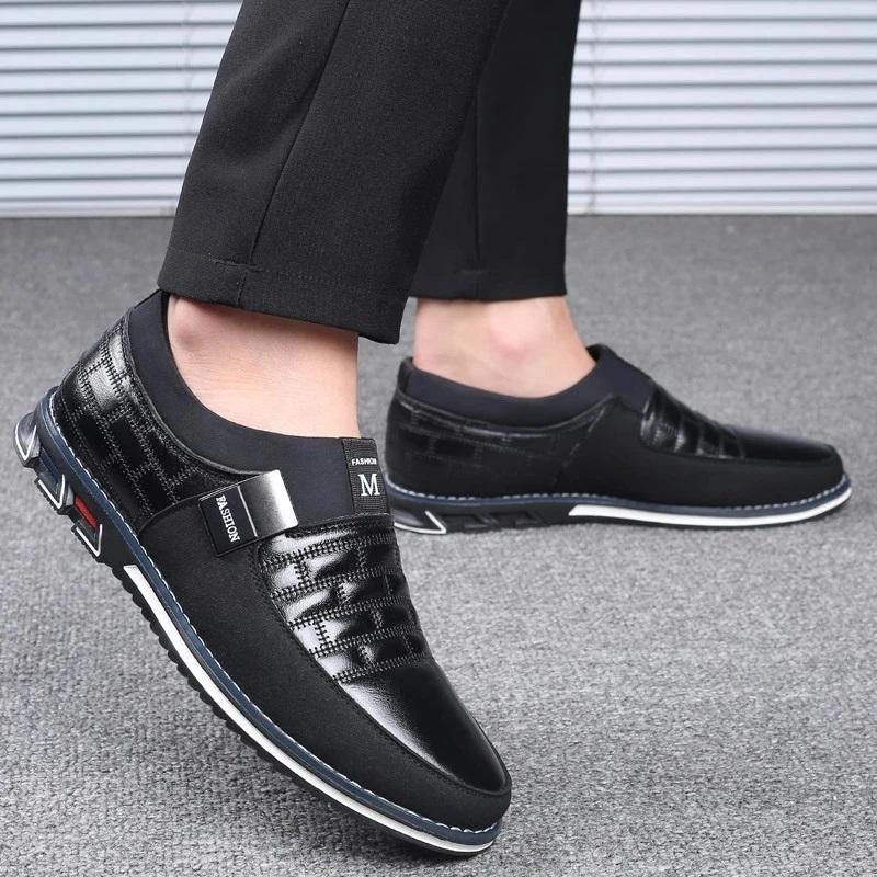 Men's Business Leather Slip On Shoes