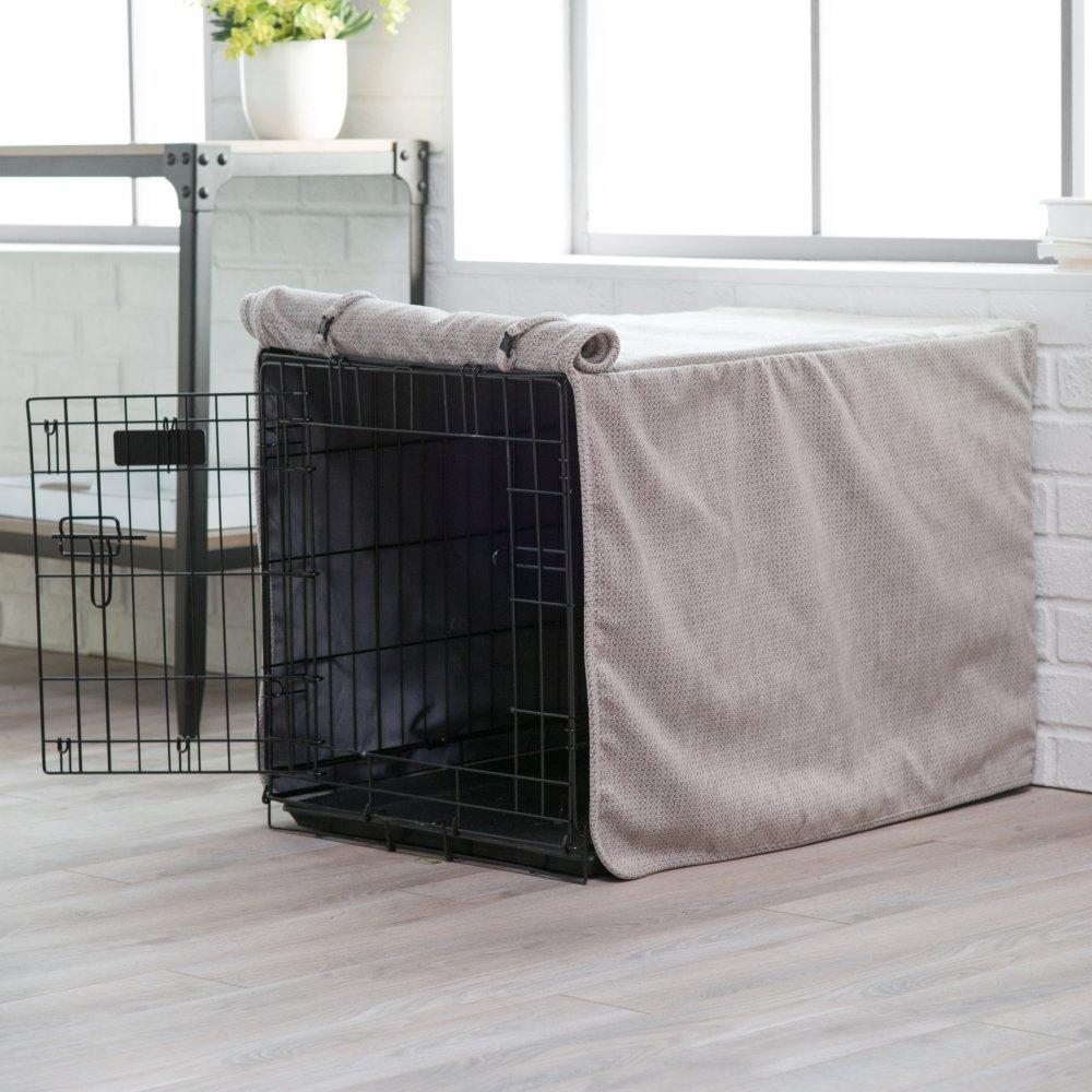 Bowsers Luxury Crate Cover, Large, Courtyard Grey