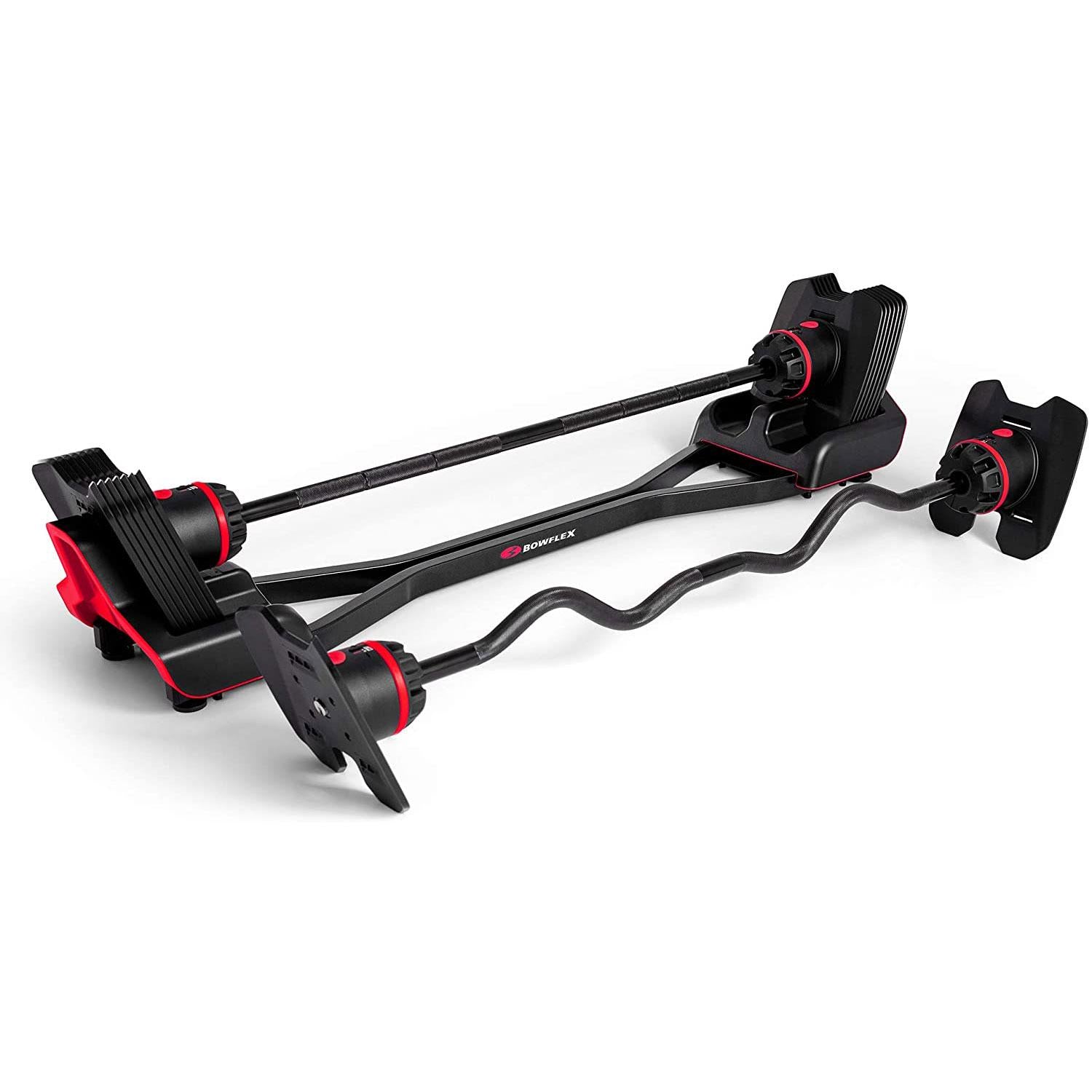 Bowflex SelectTech Barbell and Curl Bar Bundle with Full Body Barbell Stand