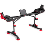 Bowflex SelectTech Barbell and Curl Bar Bundle with Full Body Barbell Stand