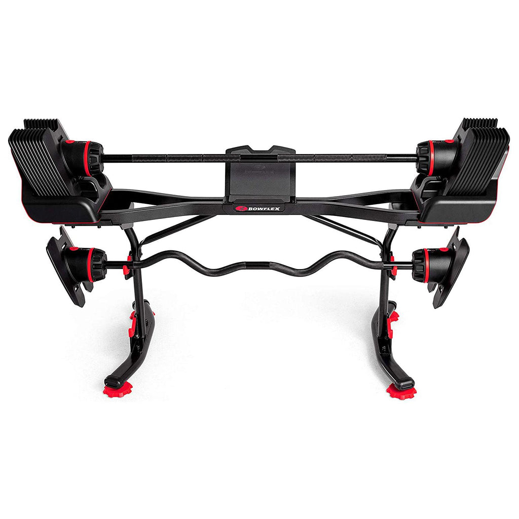 Bowflex SelectTech Barbell and Curl Bar Bundle with Full Body Barbell Stand
