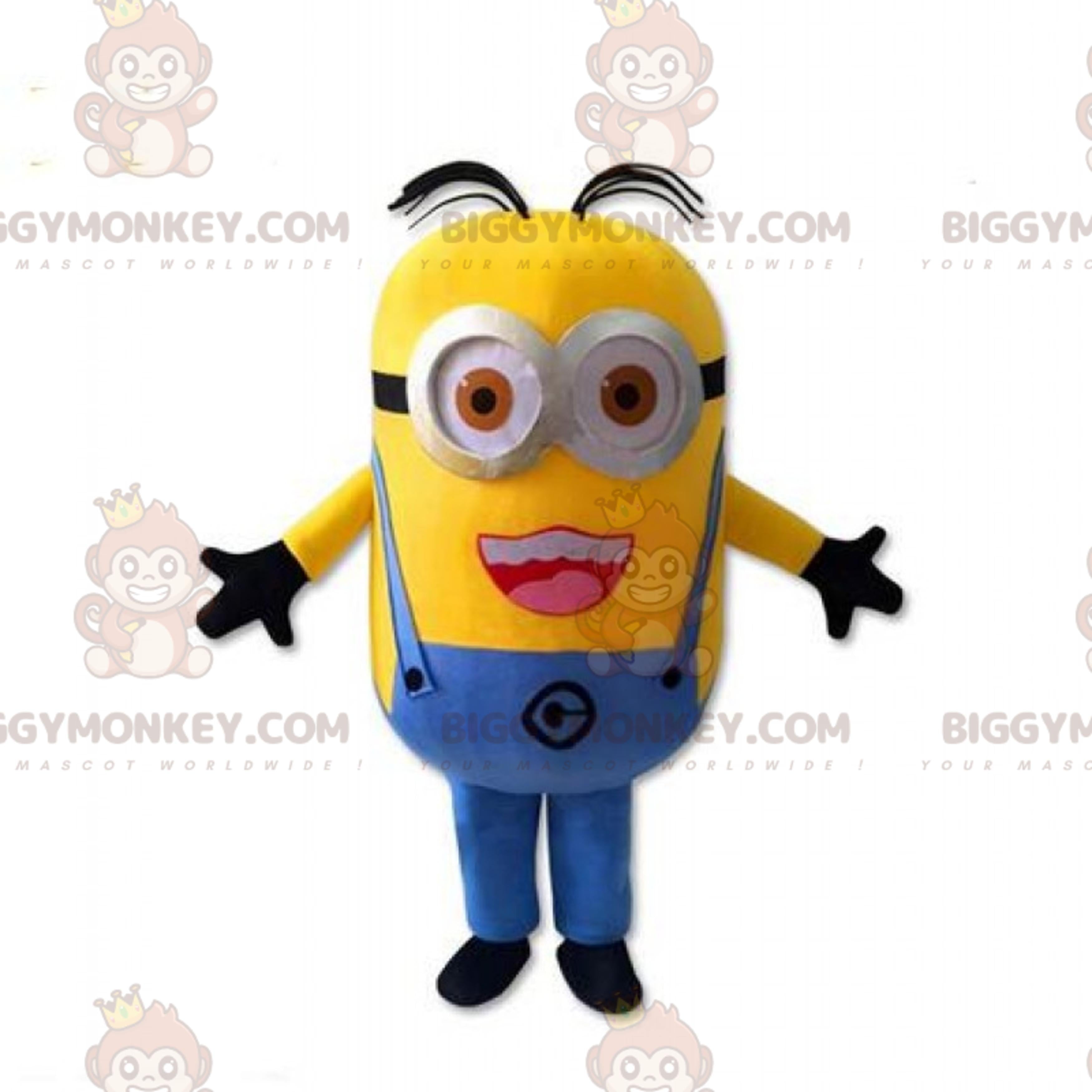BIGGYMONKEYMinion Mascot Costume - Dave (Big Smile)