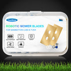 36Pcs Replacement Blades Compatible for  Luba &amp; Yuka All Series, Robust ium Replacement Robotic Lawnmower Blades, with Plastic Washers