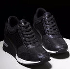 Ladies Leopard Platform Sneakers Shoes