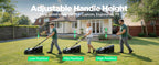 18" Electric Lawn Mower, 40V Cordless Lawn Mower with 2x8.0Ah Batteries &amp; Charger, Brushless Motor, 2-in-1 Mulching &amp; Bagging, 6-Position Height Adjustment, for Medium Yards