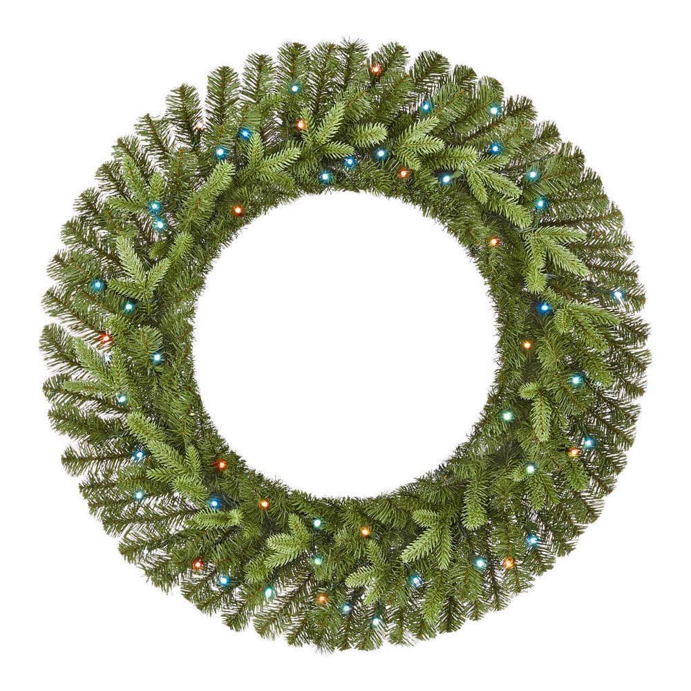 30 in Prelit Twinkly Swiss Mountain Wreath