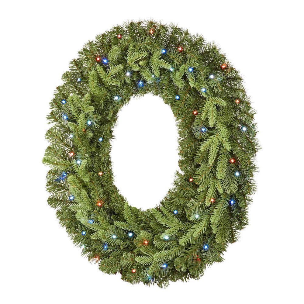 30 in Prelit Twinkly Swiss Mountain Wreath