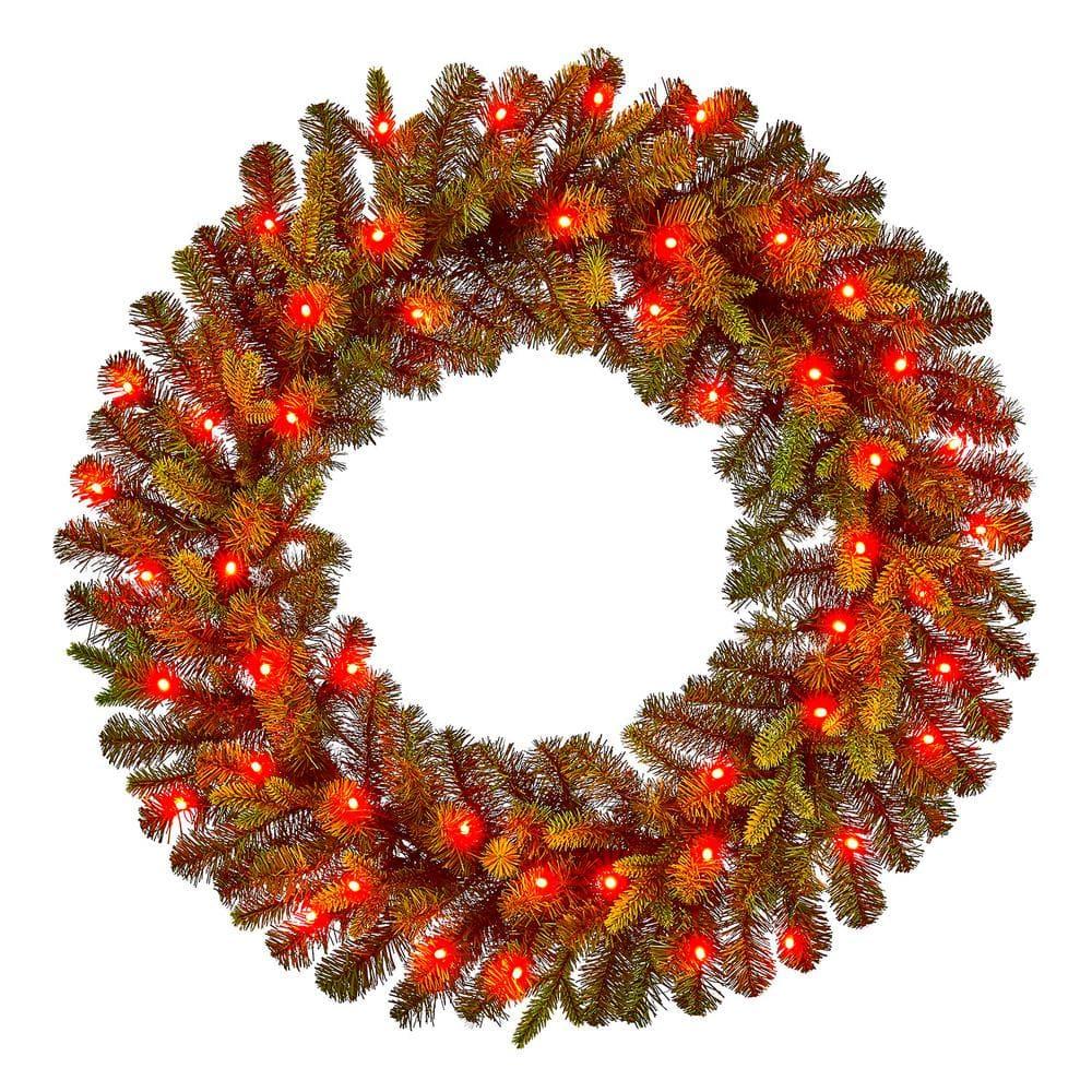 30 in Prelit Twinkly Swiss Mountain Wreath