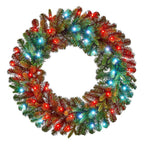 30 in Prelit Twinkly Swiss Mountain Wreath