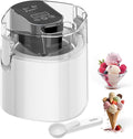 Ice Cream Maker, 1.5-Qt Ice Cream Machine and Frozen Yogurt Machine, 1.5-Qt Insulated Freezer Bowl, LCD Screen and Timer,  Results, Easy to Operate and Clean