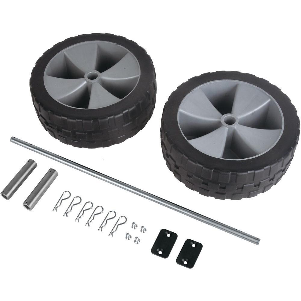Elite 78 Qt. Rotational-Molded Customizable Cooler System with 3 Sets of Beach Wheels in Basalt