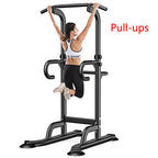 Pgyong Power Tower Dip Station Pull Up Bar for Home Gym Strength Training Workout Equipment, 440LBS, Black