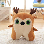 JIARUN Santa Claus Throw Pillows, Christmas Elk Plush Toys, Christmas Atmosphere Decoration, Sofa Bedroom Living Room Car Seat, Pack of 2(Santa Claus and Elk),50cm