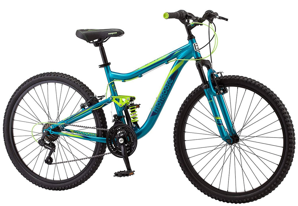 Mongoose Status 2.2 Bicycle-Color: Teal, Size: 26 In. , Style: Women's Full/Susp