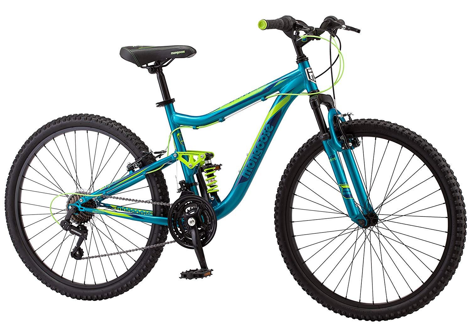 Mongoose Status 2.2 Bicycle-Color: Teal, Size: 26 In. , Style: Women's Full/Susp