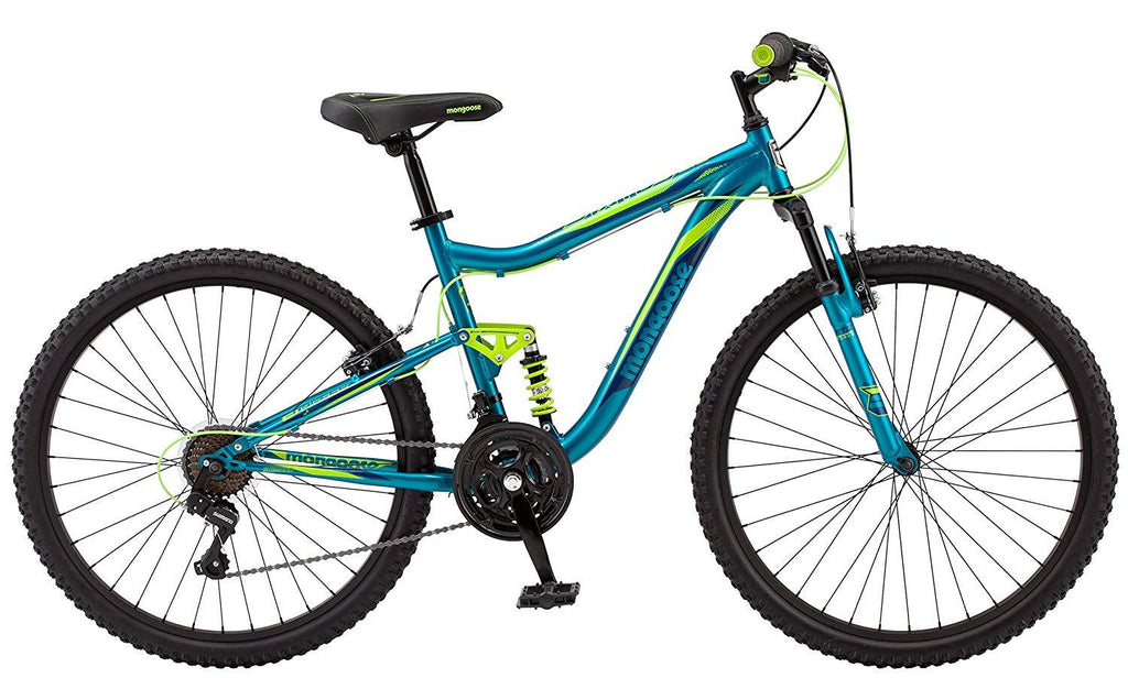 Mongoose Status 2.2 Bicycle-Color: Teal, Size: 26 In. , Style: Women's Full/Susp