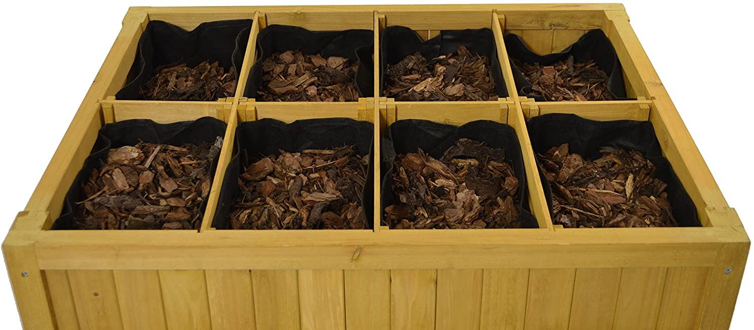 vegtrug 8 pocket herb garden &amp; espoma ap8 8-quart organic potting mix