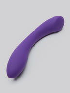 Desire Luxury Weighted Curved Silicone Dildo, Purple