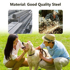 JAXPETY Outdoor Pet CaDog Kennel Steel Wire Pen Run House Covered Shade Shelter Yard Large, 4'L x 4'W x 6'H