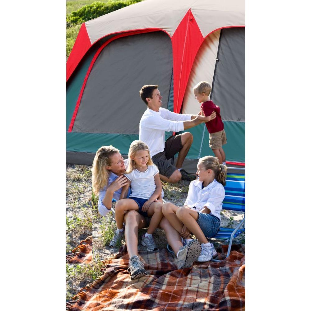 GigaTent Mt. Greylock 15 ft. x 10 ft. 3-Room Tent 8 Person Dome Tent