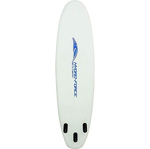 Hydro-Force White Cap Inflatable Stand Up Paddle Board, 10 x 32" x 4" | Inflatable SUP for Adults &amp; Kids | Converts into Kayak |